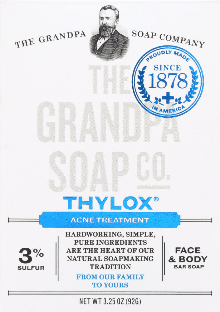 GRANDPA'S: Bar Soap Thylox Acne Treatment with Sulfur, 3.25 oz - Vending Business Solutions