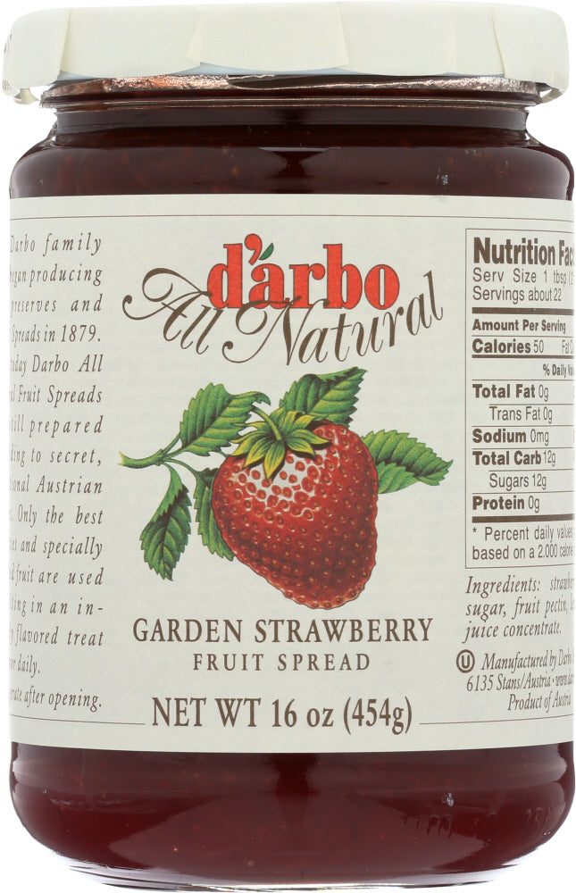 DARBO: Garden Strawberry Fruit Spread, 16 oz - Vending Business Solutions