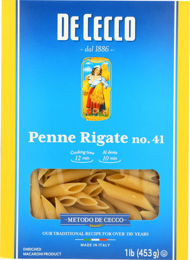 DE CECCO: #41 Penne Rigate Pasta, 16 oz - Vending Business Solutions