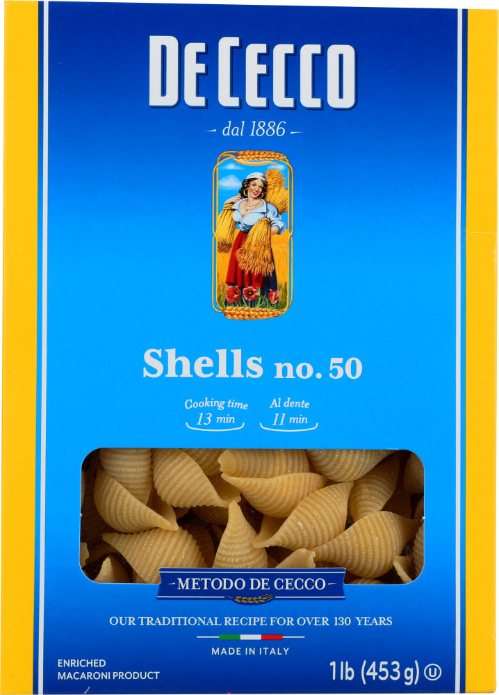 DE CECCO: Pasta Shells, 16 oz - Vending Business Solutions