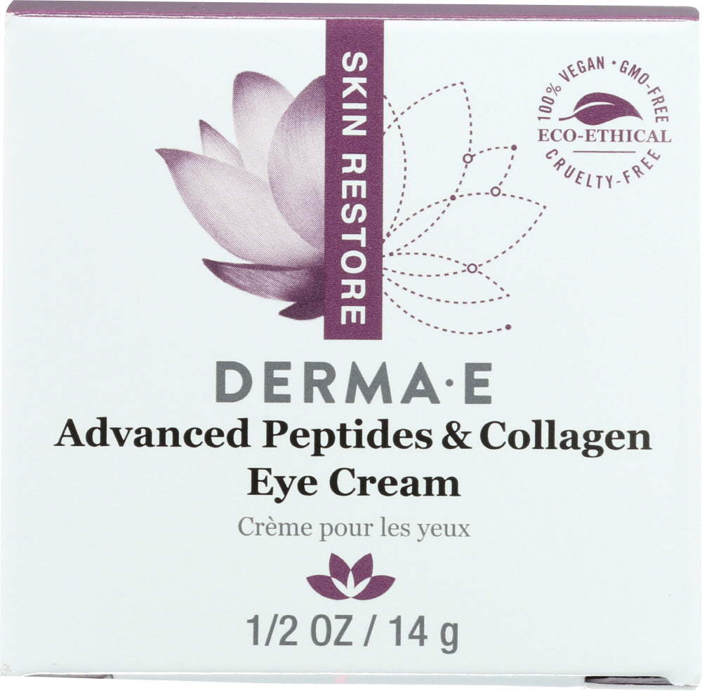 DERMA E: Deep Wrinkle Reverse Eye Creme with Peptides Plus, 0.5 oz - Vending Business Solutions