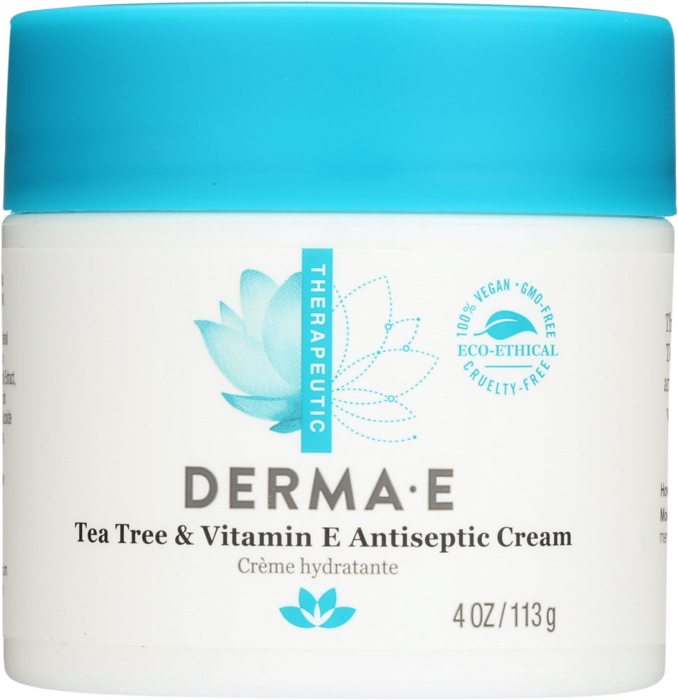 DERMA E: Tea Tree and E Antiseptic Creme, 4 oz - Vending Business Solutions