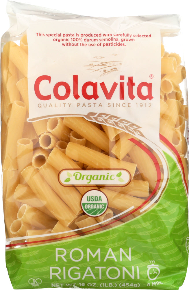 COLAVITA: Pasta Roman Rigatoni Organic, 16 oz - Vending Business Solutions