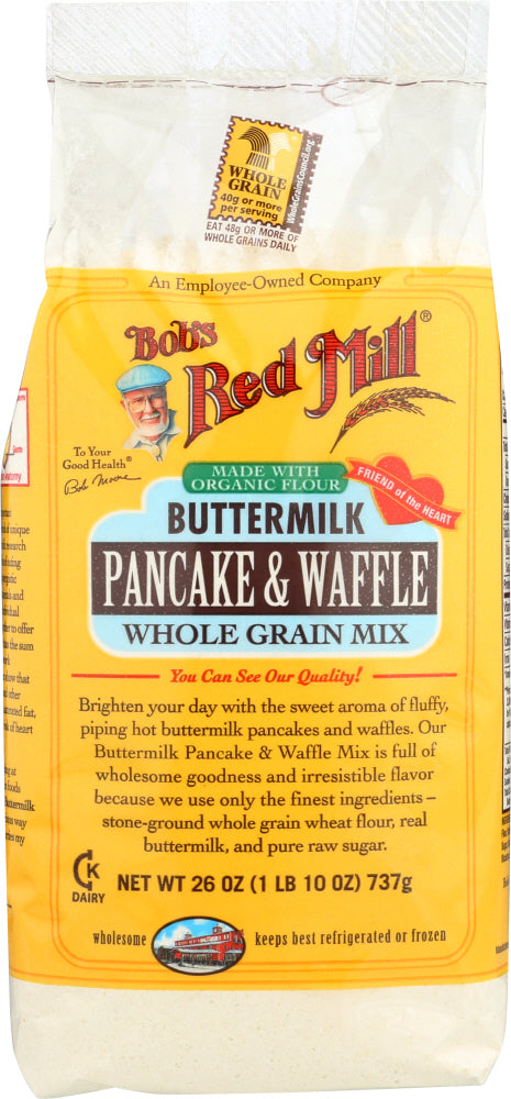 BOB'S RED MILL: Buttermilk Pancake & Waffle Whole Grain Mix, 26 oz - Vending Business Solutions