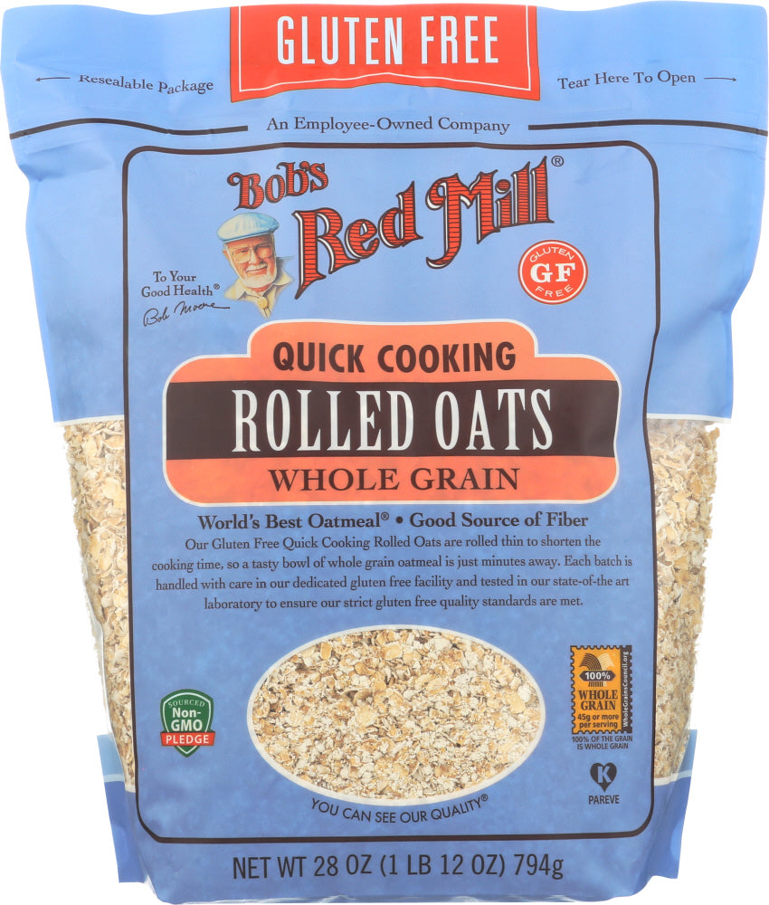 BOBS RED MILL: Oats Rolled Gluten Free, Quick Cook, 28 oz - Vending Business Solutions
