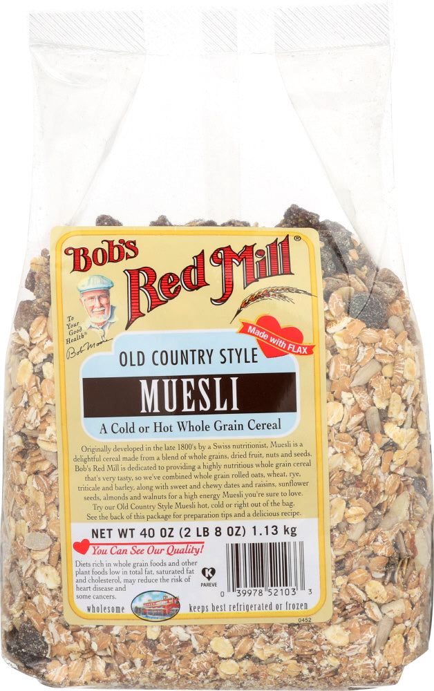 BOBS RED MILL: Old Country Style Muesli, 40 oz - Vending Business Solutions