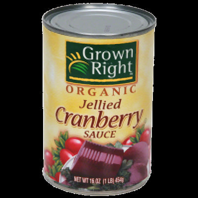 GROWN RIGHT: Sauce Cranberry Jellied, 16 oz - Vending Business Solutions