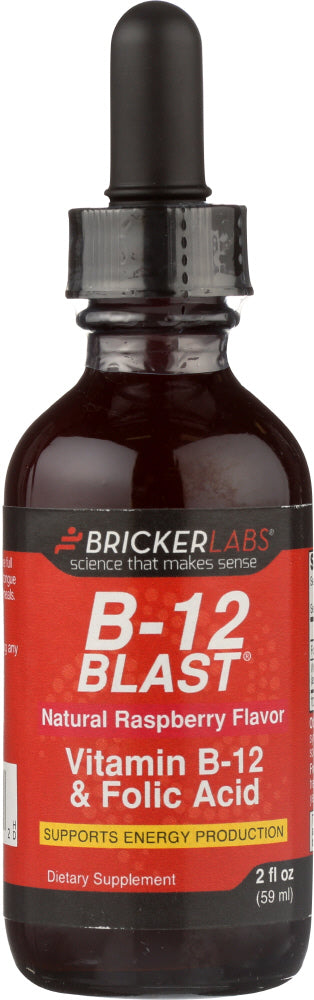 BRICKER LABS: Blast B12 Vitamin B12 and Folic Acid, 2 oz - Vending Business Solutions