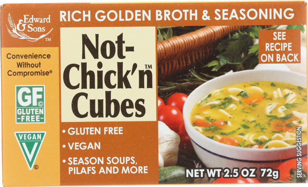 EDWARD & SONS: Not-Chick'n Natural Bouillon Cubes, 2.5 oz - Vending Business Solutions