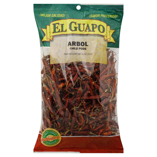 EL GUAPO: Spice Chili De Arbol Whole, 11 oz - Vending Business Solutions