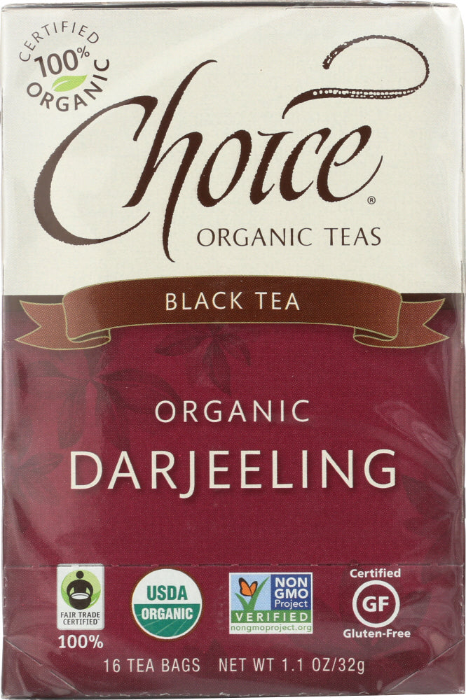 CHOICE TEA: Organic Tea Darjeeling Fair Trade Certified, 16 bg - Vending Business Solutions