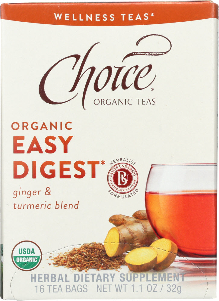 CHOICE TEA: Organic Easy Digest Tea, 16 bg - Vending Business Solutions