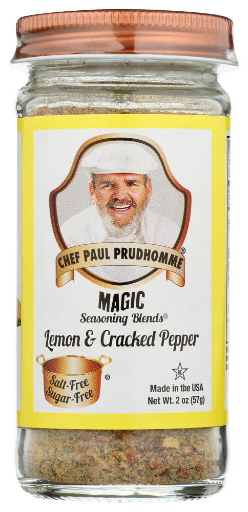 CHEF PAUL PRUDHOMME'S MAGIC SEASONING BLENDS: Lemon And Cracked Pepper, 2 oz - Vending Business Solutions