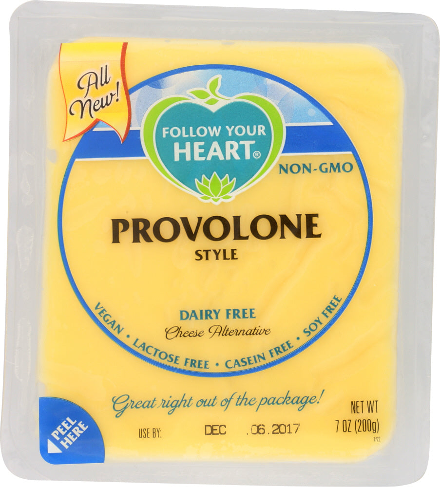 FOLLOW YOUR HEART: Provolone Style Block Cheese Alternative, 7 oz - Vending Business Solutions