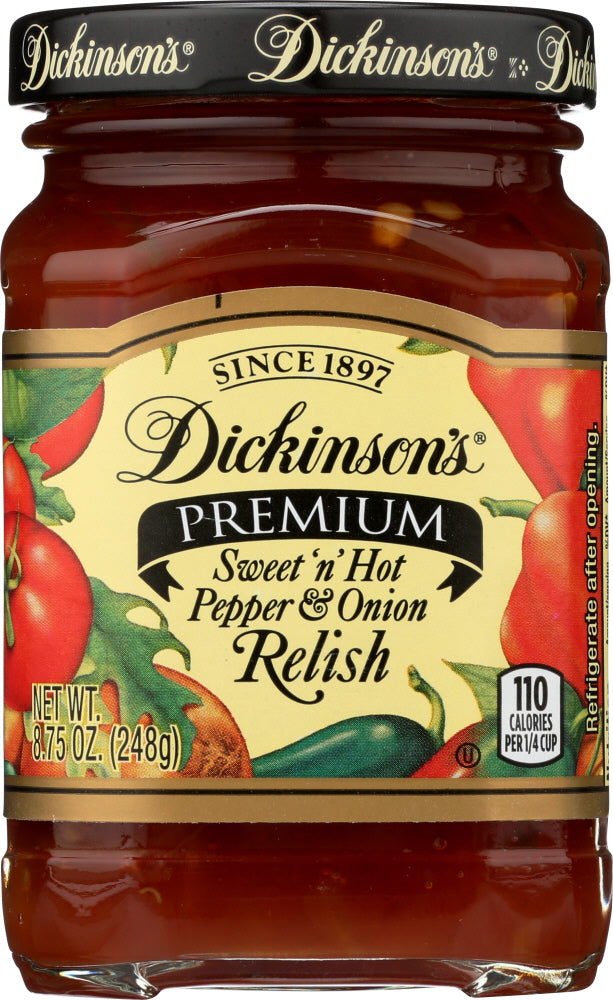 DICKINSON: Pepper & Onion Relish, 8.75 oz - Vending Business Solutions