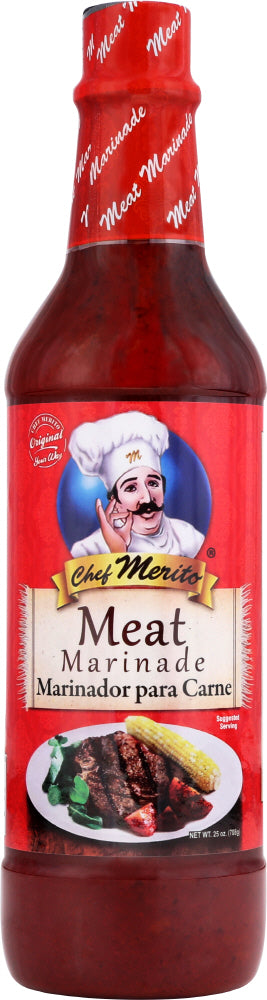 CHEF MERITO: Meat Marinade, 25 oz - Vending Business Solutions