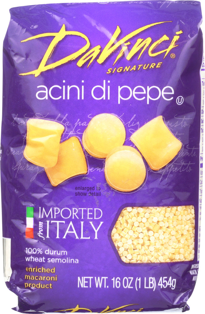 DAVINCI: Pasta Soup Cuts Acini Di Pepe, 16 oz - Vending Business Solutions