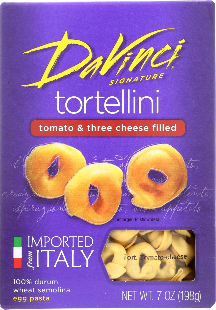 DAVINCI: Pasta Tortellini Tomato and Three Cheese Filled, 7 oz - Vending Business Solutions