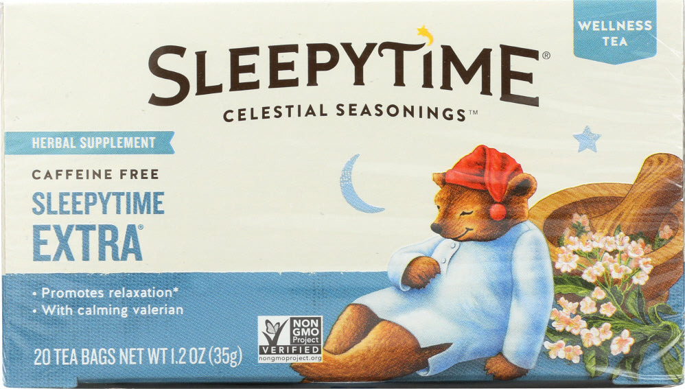 CELESTIAL SEASONINGS: Sleepytime Extra Wellness Herbal Tea, 20 Tea Bags - Vending Business Solutions