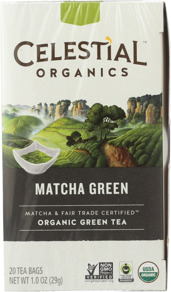 CELESTIAL SEASONINGS: Tea Herb Matcha Green Organic, 20 bg - Vending Business Solutions