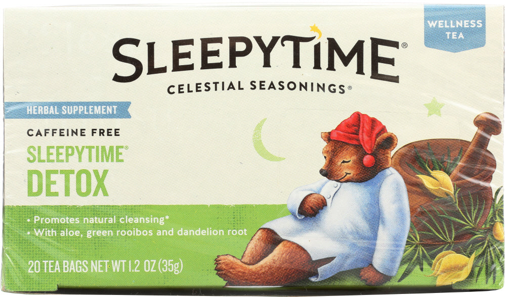 CELESTIAL SEASONINGS: Wellness Sleepytime Detox Tea Pack of 20, 1.2 oz - Vending Business Solutions
