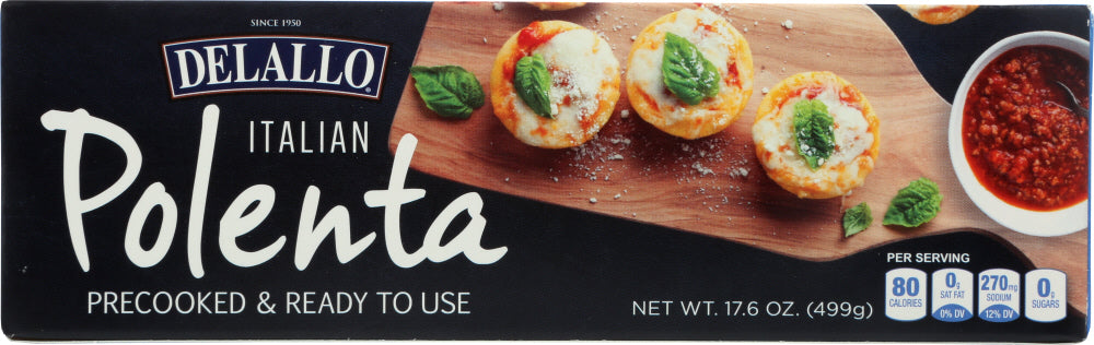 DELALLO: Polenta Tube Precooked, 17.6 oz - Vending Business Solutions