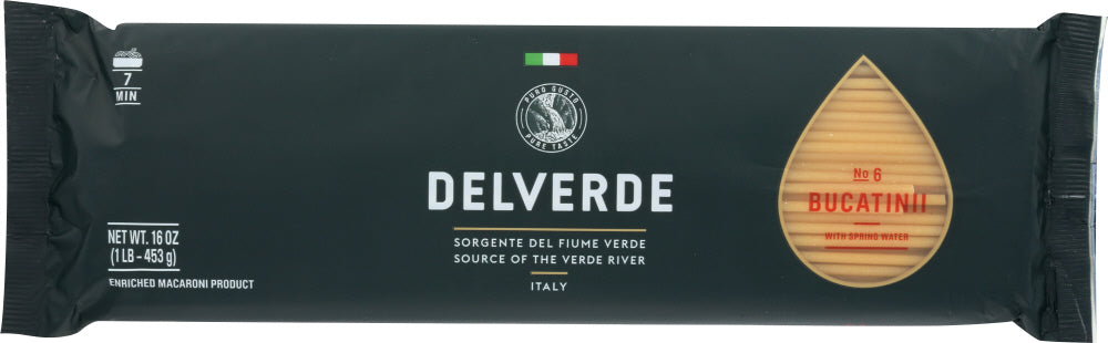 DEL VERDE: Bucatini Pasta, 16oz - Vending Business Solutions