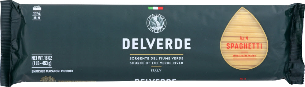 DELVERDE: #4 Spaghetti Pasta, 16 oz - Vending Business Solutions