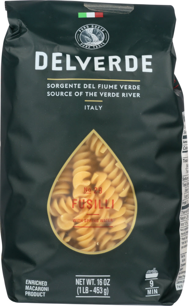 DELVERDE: #29 Fusilli Pasta, 16 oz - Vending Business Solutions