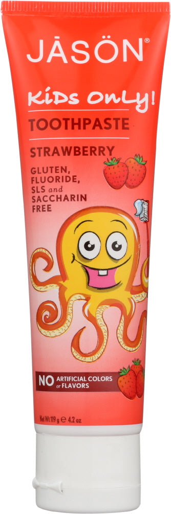 JASON: Kids Only! Natural Toothpaste Strawberry, 4.2 oz - Vending Business Solutions