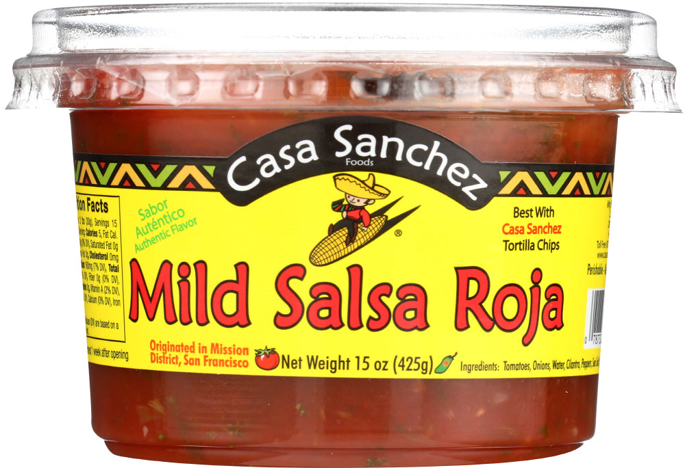 CASA SANCHEZ FOODS: Mild Salsa Roja, 15 oz - Vending Business Solutions