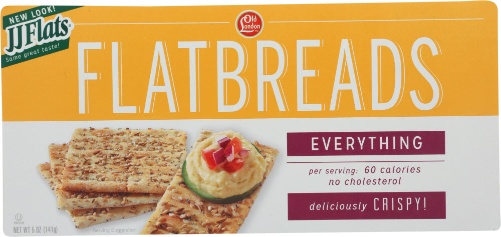J J FLATS: Everything Flatbread, 5 oz - Vending Business Solutions