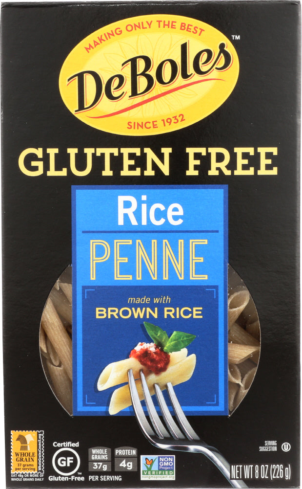 DEBOLES: Gluten Free Penne Rice Pasta, 8 oz - Vending Business Solutions