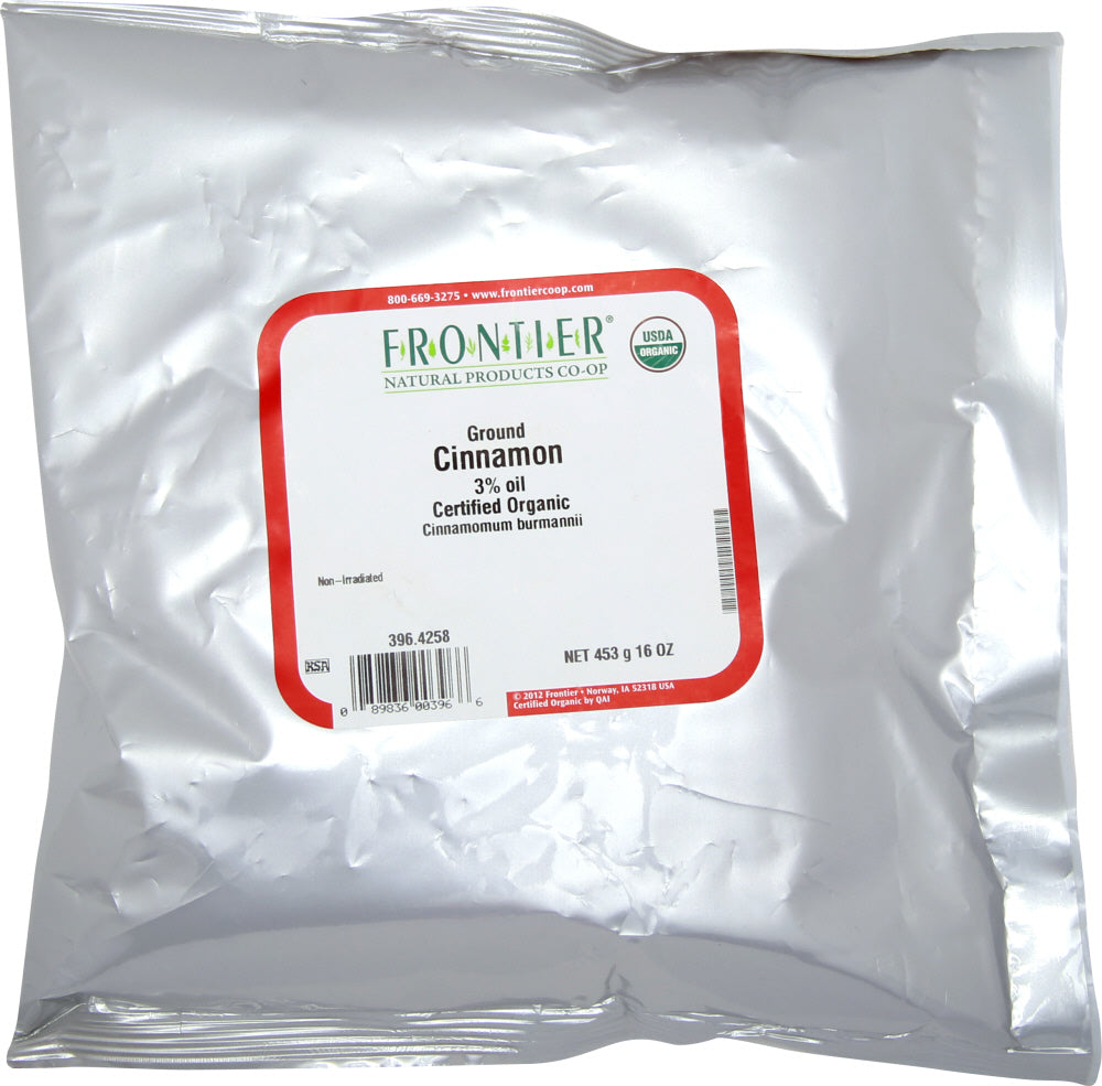 FRONTIER: Natural Products Organic Ground Cinnamon, 16 oz - Vending Business Solutions