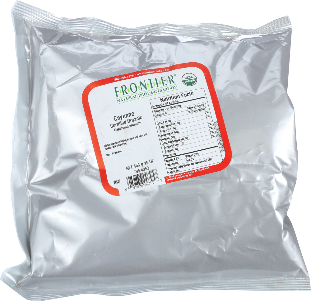 FRONTIER NATURAL PRODUCTS: Organic Cayenne, 16 oz - Vending Business Solutions