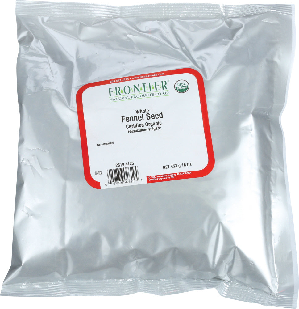 FRONTIER HERB: Organic Whole Fennel Seed, 16 oz - Vending Business Solutions