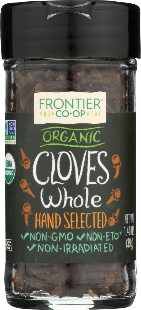 FRONTIER HERB: Organic Cloves Whole Bottle, 1.4 oz - Vending Business Solutions