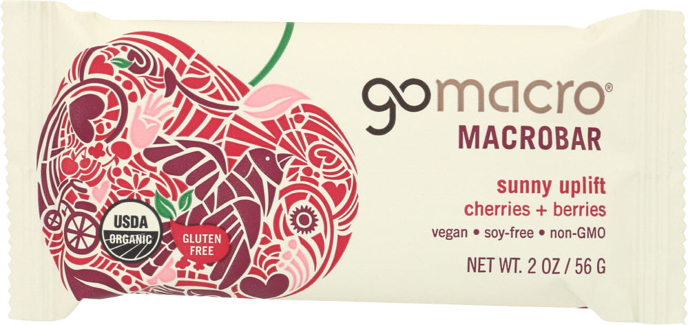 GOMACRO: MacroBar Sunny Uplift Cherries + Berries, 2 oz - Vending Business Solutions