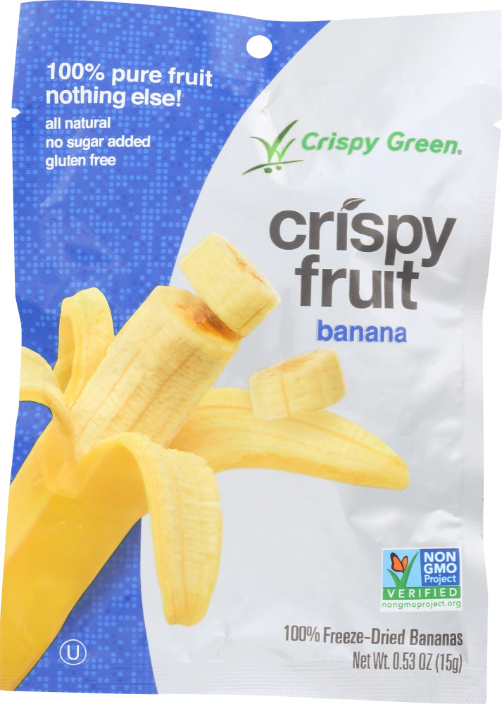 CRISPY GREEN: Crispy Fruit Freeze Dried Banana, 0.53 oz - Vending Business Solutions