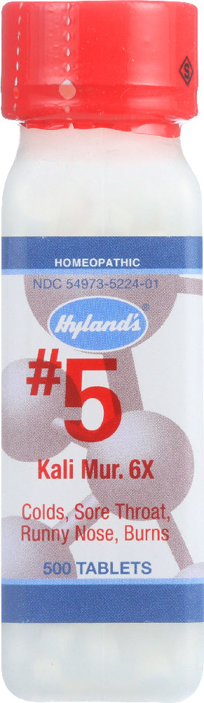 HYLAND'S: No. 5 Kali Muriaticum 6X, 500 Tablets - Vending Business Solutions