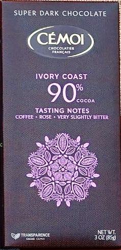 CEMOI: Ivory Coast 90% Chocolate Bar, 3 oz - Vending Business Solutions