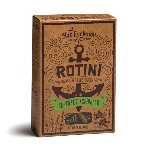 BLUE EVOLUTION: Rotini with Superfood Seaweed Pasta, 12 oz - Vending Business Solutions