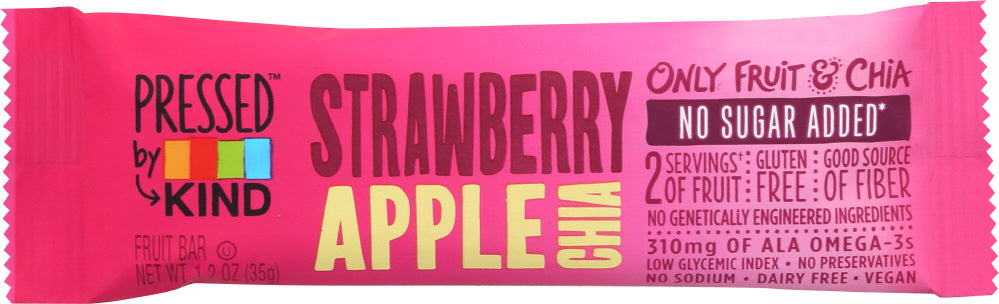 KIND: Strawberry Apple Chia Pressed Bar, 1.2 oz - Vending Business Solutions