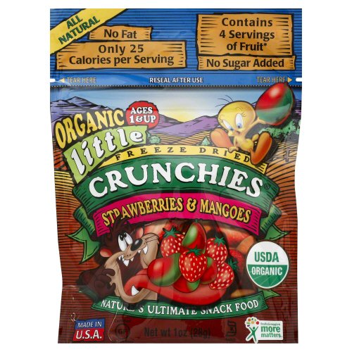 CRUNCHIES: Fruit Dried Little Strawberry Mangoes, 1 oz - Vending Business Solutions