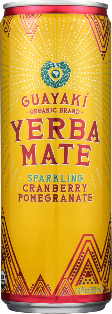GUAYAKI: Yerba Mate Sparkling Cranberry Pomegranate, 12 fl oz - Vending Business Solutions