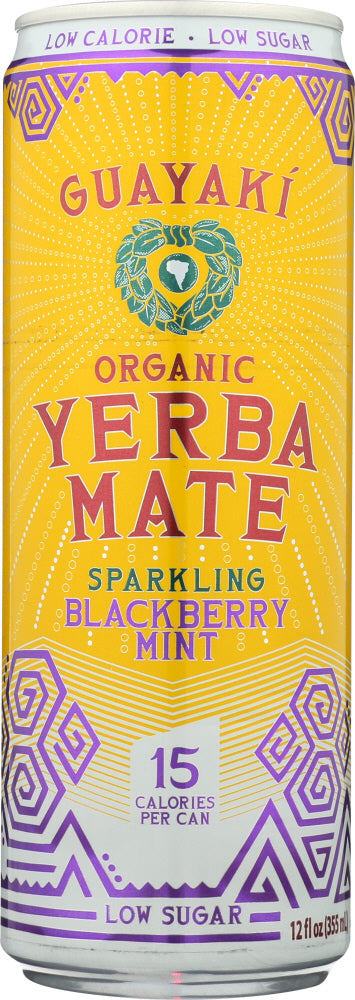 GUAYAKI: Yerbamate Sparkling Blackberry Mint, 12 oz - Vending Business Solutions