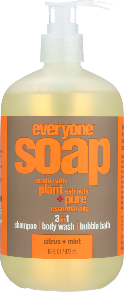EVERYONE: 3 in 1 Soap Citrus & Mint, 16 oz - Vending Business Solutions
