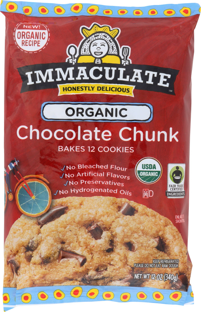 IMMACULATE BAKING: Organic Chocolate Chunk Cookie, 12 oz - Vending Business Solutions