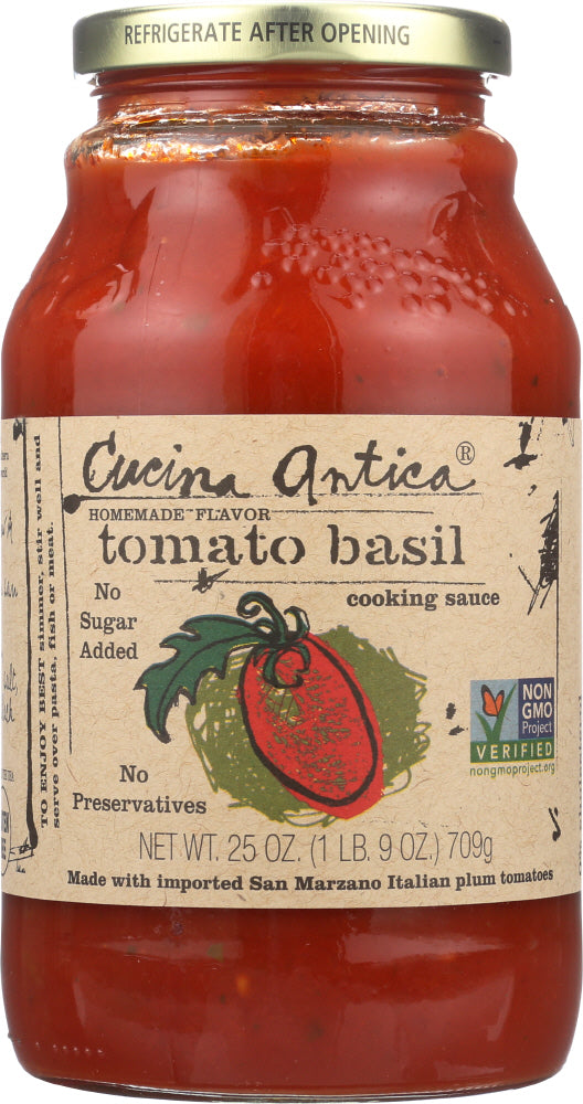 CUCINA ANTICA: Tomato Basil Sauce, 25 oz - Vending Business Solutions