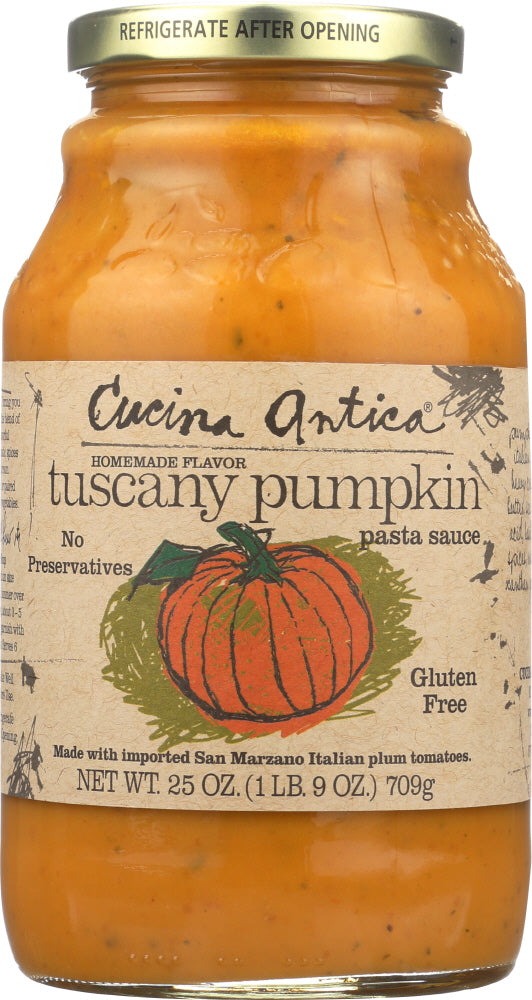 CUCINA ANTICA: Pasta Sauce Tuscany Pumpkin, 25 oz - Vending Business Solutions